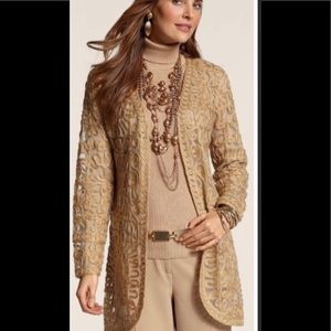 Chico’s Sheila Soutache Cardigan Sweater, Size 0
